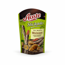 Ковбаски сухі з волоським горіхом Aoste Stickado