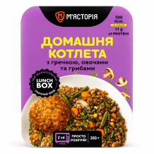 Домашня котлета з гречкою, овочами та грибами 350 г М'ЯСТОРІЯ