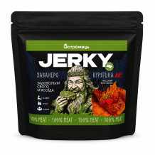 М'ясні чіпси Jerkу "Хабанеро" курячі в/г 150 г Остроженець