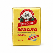 Масло солодковершкове ЕКСТРА 82,5 % 180 г ДСТУ Фаворит