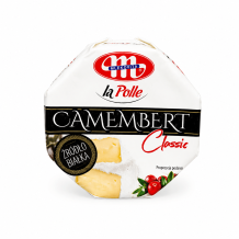 Сир "Camembert Classic" натуральний з пліснявою la Polle (білий) 120 г/шт MLEKOVITA