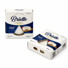 Сир Briette Creamy & Mild 60% 125 г/шт ТМ Kaserei Champignon