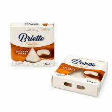 Сир Briette Creamy & Dulce de Leche 60% 125 г/шт ТМ Kaserei Champignon