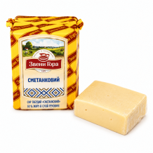 Сир "Сметанковий" твердий 50% брус 1,9 кгТМ Звени Гора