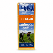 Сир "CHEDDAR" білий 50% 2,5 кг Ірландія Mill`s Premium