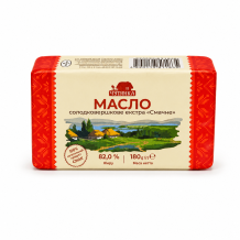 Масло "Смачне" солодковершкове екстра 82% 180 г Чутянка