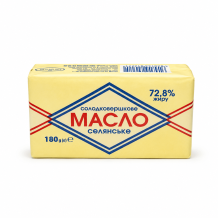 Масло солодковершкове селянське 72,8% 180 г (ромб) ГРАНД-МОЛПРОДУКТ