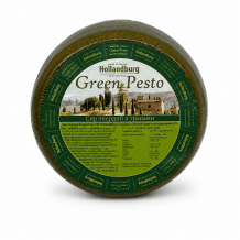 Сир "Green Pesto" (Baby) твердий витриманий з травами 50% 1,5 кг Hollandburg