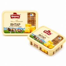 Сир плавлений Янтар 60% ванночка 160 г Ферма