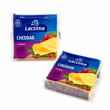 Сир плавлений тостовий "CHEDDAR" 130 г/шт Lactima