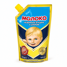 Молоко незбиране ЗГУЩЕНЕ з цукром 290 г ДСТУ ПМКК