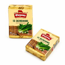 Сир плавлений із ЗЕЛЕННЮ  35% 70 г Ферма