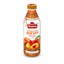 Йогурт натуральний ПЕРСИК 1,5% 750 г ФЕРМА