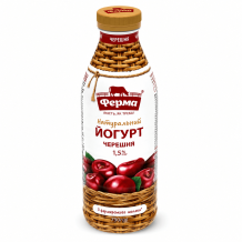 Йогурт натуральний ЧЕРЕШНЯ 1,5% 750 г ФЕРМА