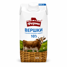 Вершки 10% "Відбірні" 500 мл ФЕРМА