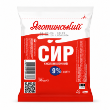 Сир 9% кисломолочний 350 г Яготинський МЗ