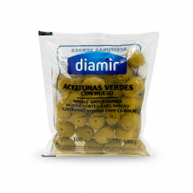 Оливки зелені пакет 180 г/шт DIAMIR