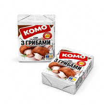 Сир плавлений "КОМО" з грибами 35%  75 г/шт ТМ КОМО