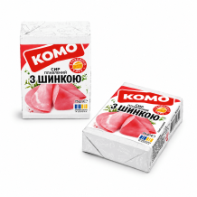 Сир плавлений "З Шинкою" 35%  75 г/шт ТМ КОМО