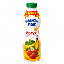 Йогурт "Полуниця-Банан" 2,5 % 750 г Волошкове Поле