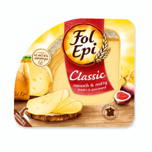 Cир безлактозний "Fol Epi Classic"  (Фоль Епі класичний) скибками 150 г/шт ТМ Fol EpI