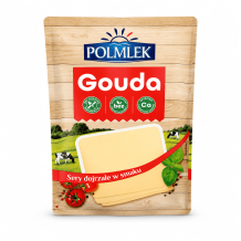 Сир "GOUDA" нарізка (слайси) 150 г/шт ТМ POLMLEK