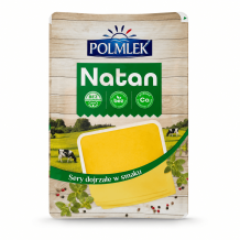 Сир "Natan" нарізка 400 г/шт ТМ POLMLEK