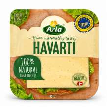 Сир "HAVARTI" нарізка (слайси) 150 г/шт 60% Arla