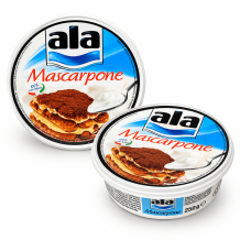 Сир "Mascarpone" свіжий 100% (Маскарпоне) 250 г/шт ALA