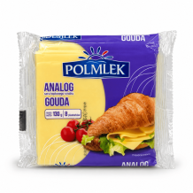 Сир плавлений тостовий зі смаком "GOUDA" 130 г/шт ТМ POLMLEK