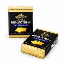 Сир плавлений Вершковий 38% 70 г Золотий Резерв