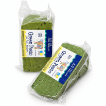 Сир напівтвердий Green Pesto Gouda з додаванням зеленого соусу песто,базиліку та часнику Нідерланди