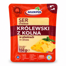 Сир "KROLEWSKI Z KOLMA" твердий  45% 150г MLEKPOL