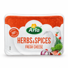 Крем-сир легкий натуральний з травами та спеціями 50% 200 г/шт Arla