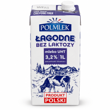 Молоко Лагідне без лактози 3.2% UHT 1000 г Polmlek