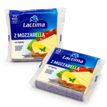 Сир плавлений тостовий "MOZZARELLA" 130 г/шт Lactima